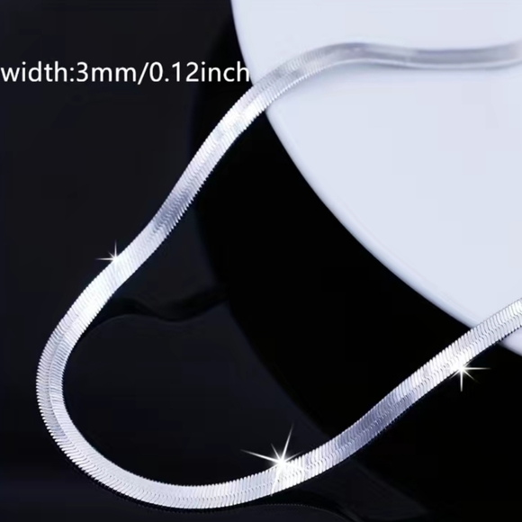 Titanium Steel never fade flat snake Chain!   18"-24" - Picture 6 of 7